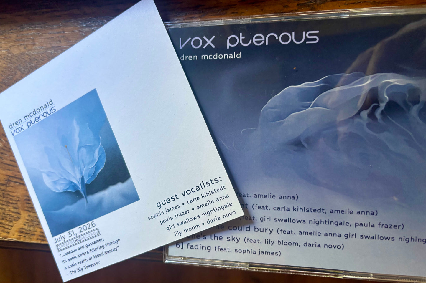Vox Pterous compact disc - Not Signed