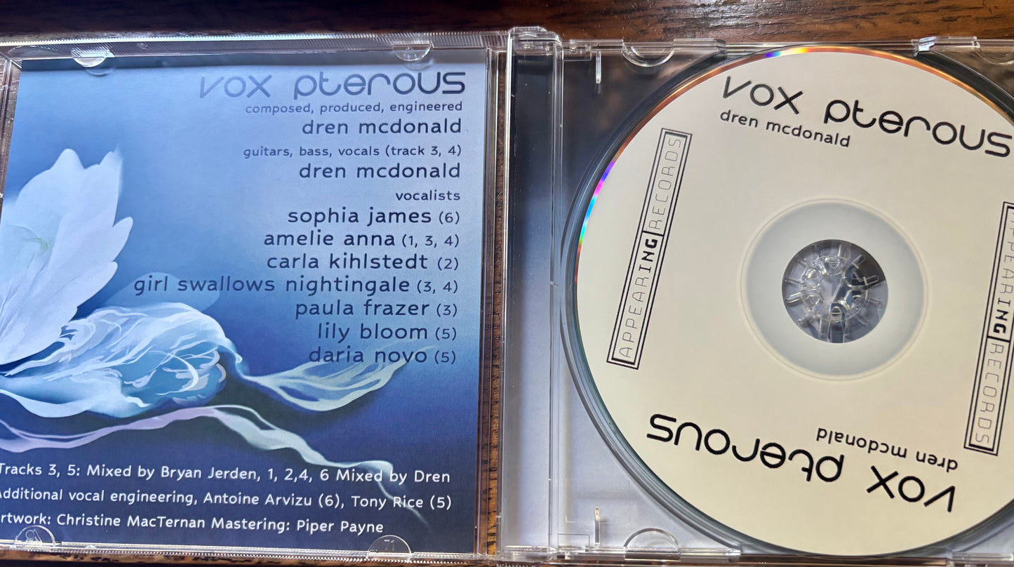 Vox Pterous compact disc - Signed by Dren